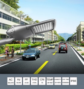 Aluminum IP66 150W to 200W Outdoor Road Lamp CE LVD IP66 Waterproof Led Street Light